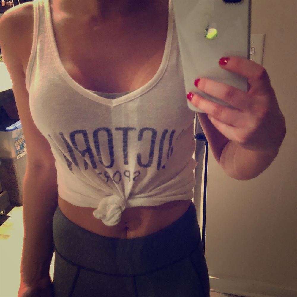 XS Victoria’s Secret Tank with Cross-Cross Back